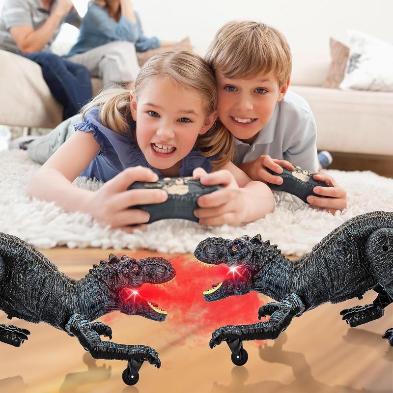 Remote Control Dinosaurs Toys for Kids 3-5 5-7 T-Rex Dinosaurs from Dinosaurs World, Electric Robot Walking Dinosaur with Light& Roaring Sound, Toys for Christmas