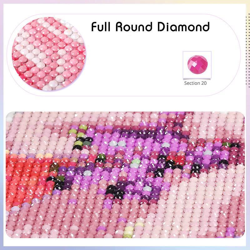 Letter & Stitch Themed DIY Diamond Arts Colorful Painting Kit without Frame, 1 Set DIY Decorative Art Picture for Beginner, Wall Art Decor for Home