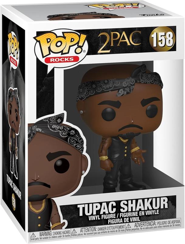 Funko POP! Rocks: Tupac - Vest with Bandana, Multicolour Bobblehead Collectible