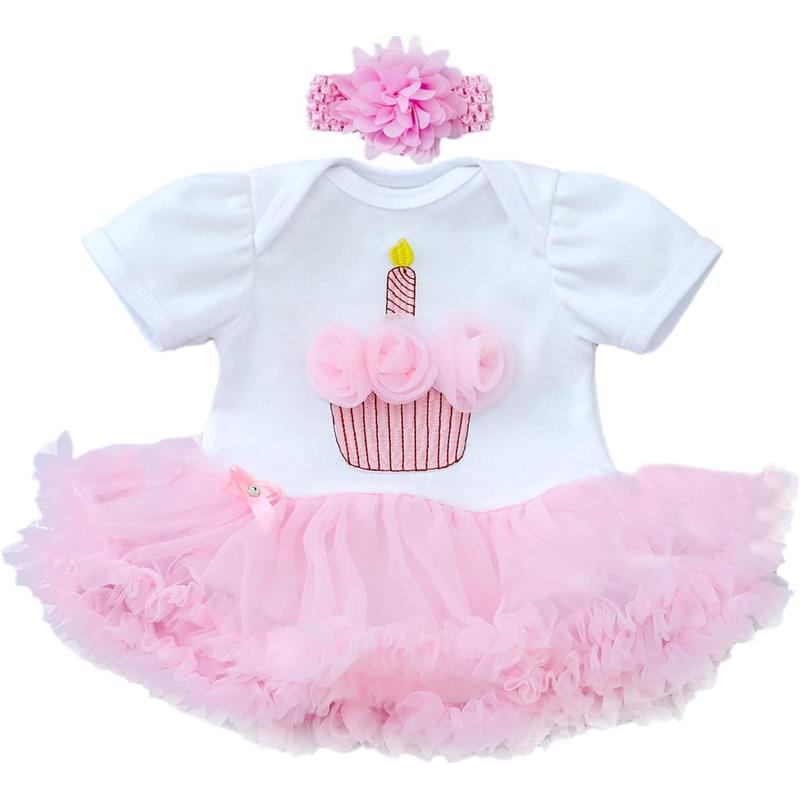 [IN STOCK] Reborn Baby Dolls Clothes for 17-22 Inch Newborn Baby Doll Girl, Baby Doll Clothes Outfit Accessories fit 17-22 Inch Baby Doll Girl (Pink Crown Skirt)