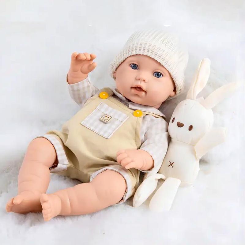 12 Inch Doll Set, 1 Set Cute Doll with Clothes & Accessories, Realistic Newborn Doll, Birthday Gift, Doll Accessories