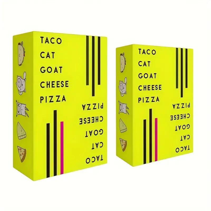 Taco Cat Cheese Pizza Card Game, 1 Count Funny Party Drinking Game Card, Desktop Game Card for Adults, Party Game Supplies