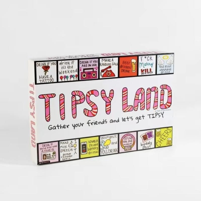 [2024 Newest] Tipsyland Drinking Board Game for Adults, Party Funny Drinking Games, Interactive Drinking Board Games for Adults, Party Drinking Games