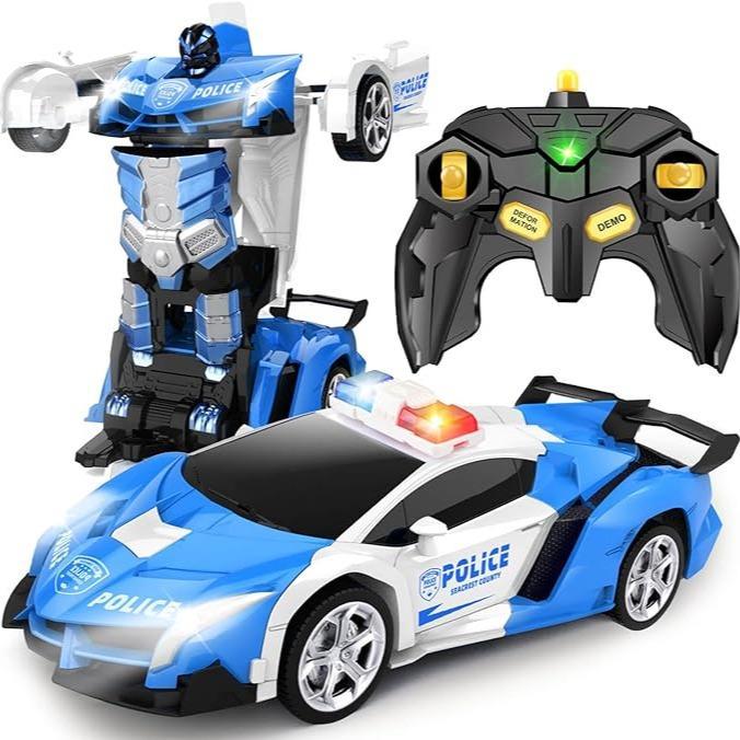 Remote Control Car Toys Transform RC Cars Kids One Button Transformation 2.4Ghz&1:18 Scale