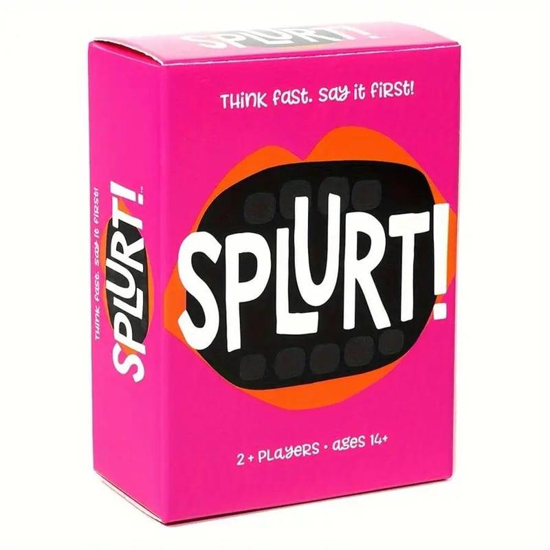 Splurt! Quick Name Party Game Card, 1 Box Funny Card Game, Ideal Holiday Gift, Perfect for Board Games, Role-playing & Parties