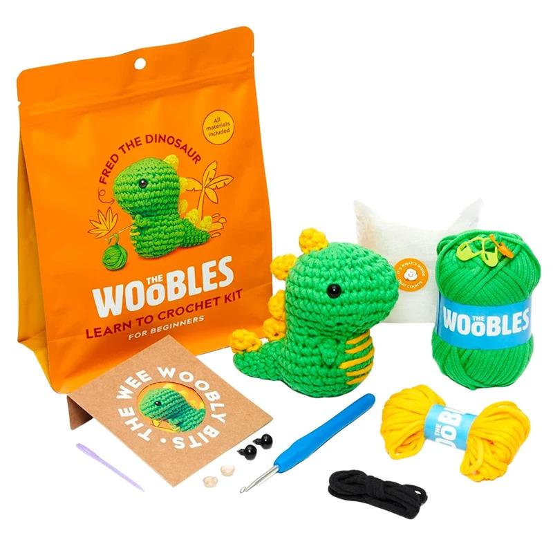 Multifunction Crochet Stuffed Animal Kit With Crochet Hooks Handmade DIY Crochet Kit Non-Finished Product Beginner Yarn Set Kit