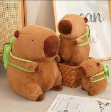 Summer Capybara Plush Toy - Cute Simulation Stuffed Animal for Home Sofa & Bed DecorationSummer Capybara Plush Toy, Cute Simulation Capybara Stuffed Toy, Soft Animals Decoration Toy for Home Sofa & Bed, Pets Plush Toys, Bedroom Decor