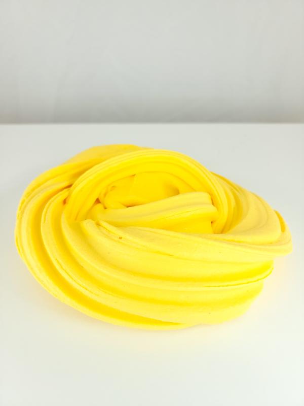 Banana Butter Slime - Soft Taffy Feel - Scented with Banana - 8oz Container