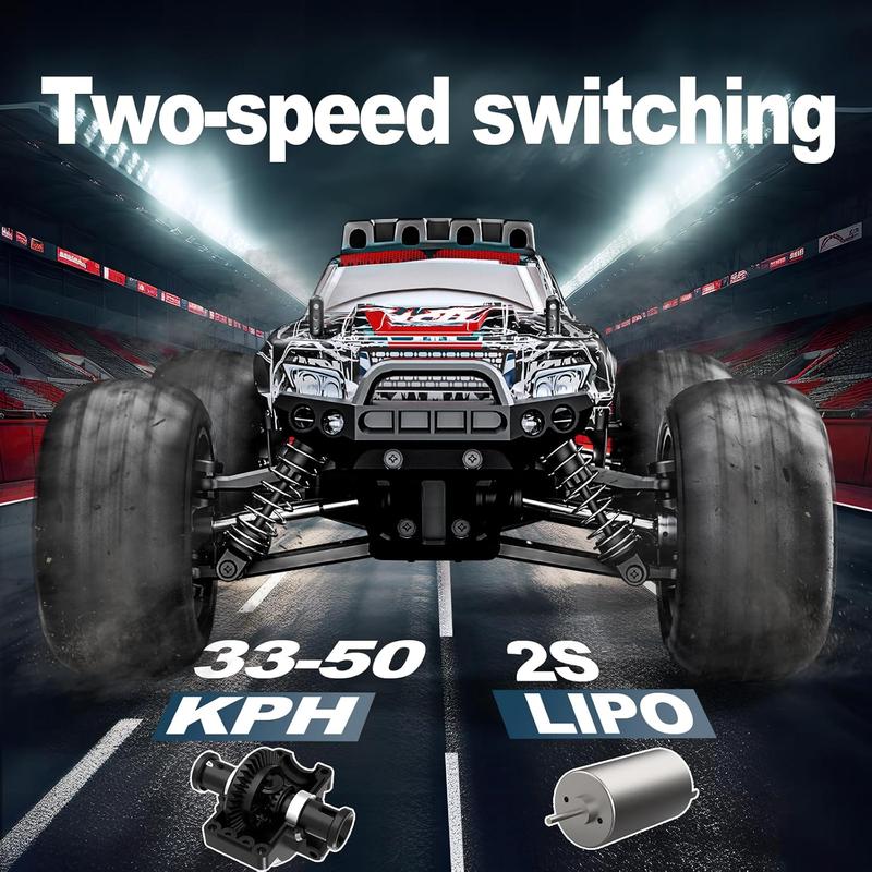 HHD 1 16 Off-Road RC Car All Terrain for Adults,Max 50kph Electric RTR Brushless RC Truck, High Speed RC Car 4WD Remote Control Car,2.4GHz High Performance Electric Vehicle Toys Gifts for Kids