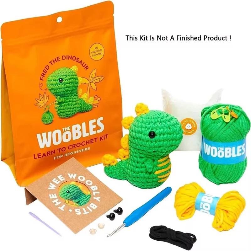 Multifunction Crochet Stuffed Animal Kit With Crochet Hooks Handmade DIY Crochet Kit Non-Finished Product Beginner Yarn Set Kit