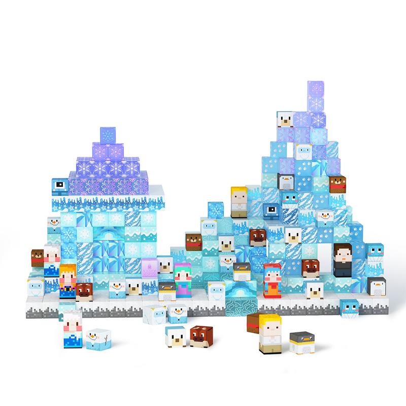 Game-based Frozen Magnetic Building Toys in Gift Package 48 100 PCS