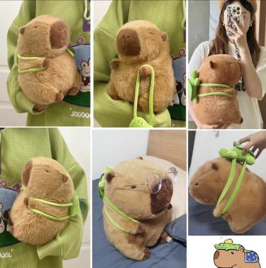 Summer Capybara Plush Toy - Cute Simulation Stuffed Animal for Home Sofa & Bed DecorationSummer Capybara Plush Toy, Cute Simulation Capybara Stuffed Toy, Soft Animals Decoration Toy for Home Sofa & Bed, Pets Plush Toys, Bedroom Decor