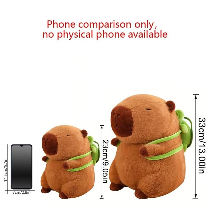 Summer Capybara Plush Toy - Cute Simulation Stuffed Animal for Home Sofa & Bed DecorationSummer Capybara Plush Toy, Cute Simulation Capybara Stuffed Toy, Soft Animals Decoration Toy for Home Sofa & Bed, Pets Plush Toys, Bedroom Decor