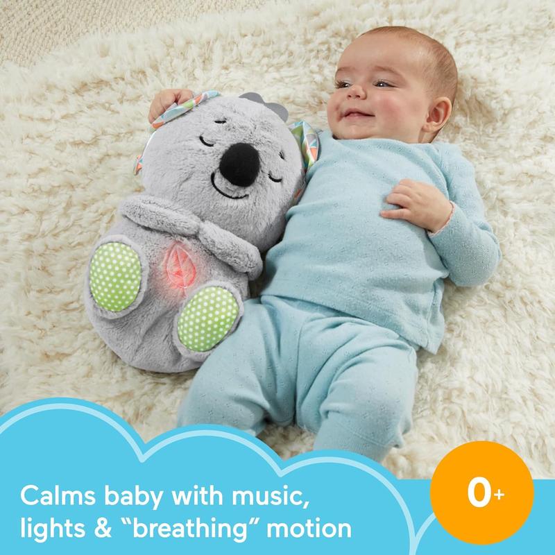 Calming Sleep - Anxiety Relief Otter Soft Stuff Koala Toy - Music Light & Breathing Stuffed Toy For Better Sleep