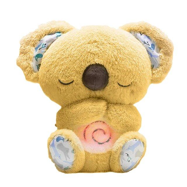 Calming Sleep - Anxiety Relief Otter Soft Stuff Koala Toy - Music Light & Breathing Stuffed Toy For Better Sleep