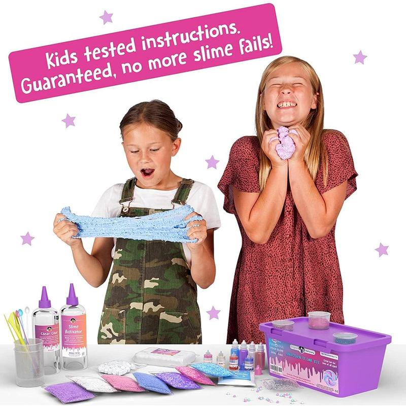 Original Stationery Unicorn Slime Kit, Slime Kit for Girls 10-12 to Make Amazing Unicorn Slime for Girls and Glow in The Dark Unicorn Slime for Kids