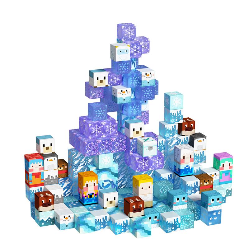 Game-based Frozen Magnetic Building Toys in Gift Package 48 100 PCS