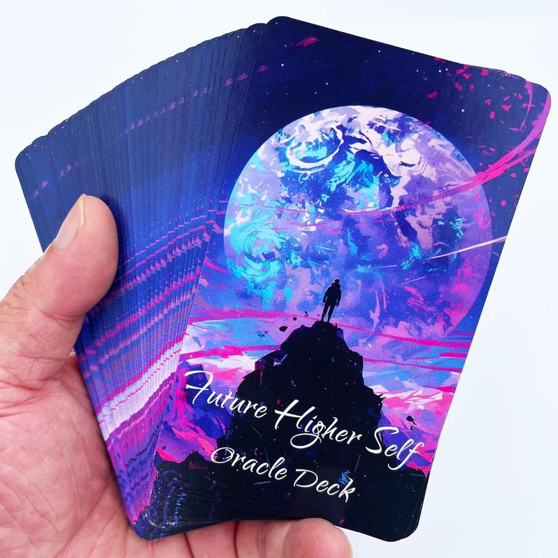 Future Higher Self Oracle: 56 Oracle Card Deck, Guide On Your Life's Journey, divination tool for oracle reading, psychic reading, fortune, tarot card deck