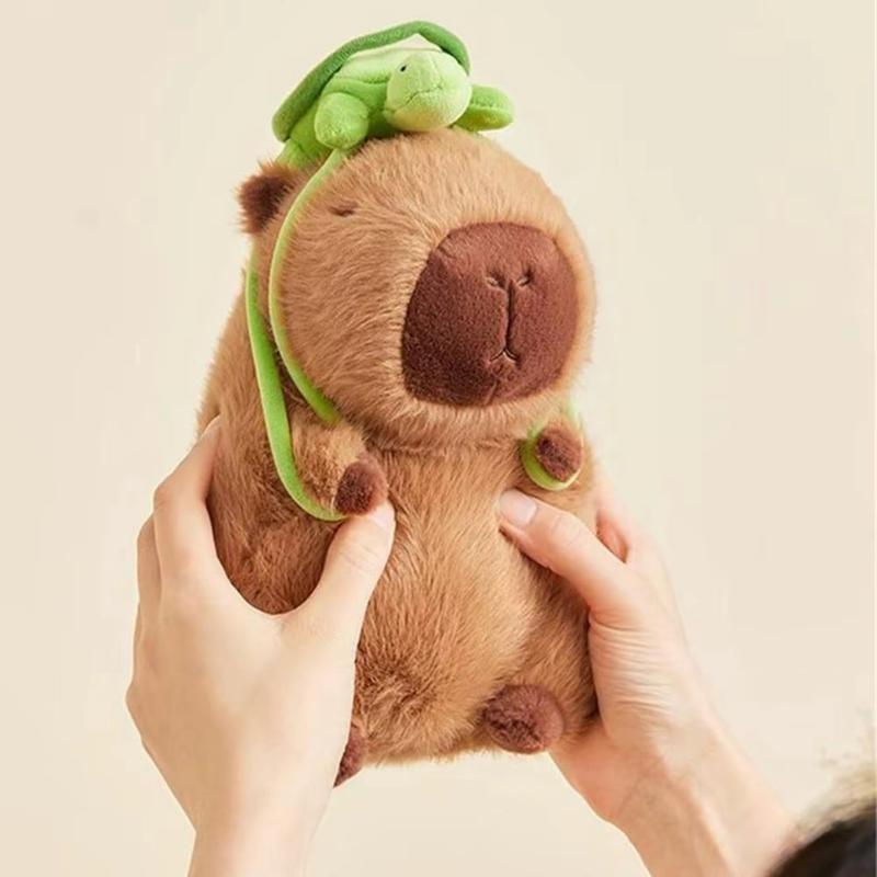 Summer Capybara Plush Toy - Cute Simulation Stuffed Animal for Home Sofa & Bed DecorationSummer Capybara Plush Toy, Cute Simulation Capybara Stuffed Toy, Soft Animals Decoration Toy for Home Sofa & Bed, Pets Plush Toys, Bedroom Decor