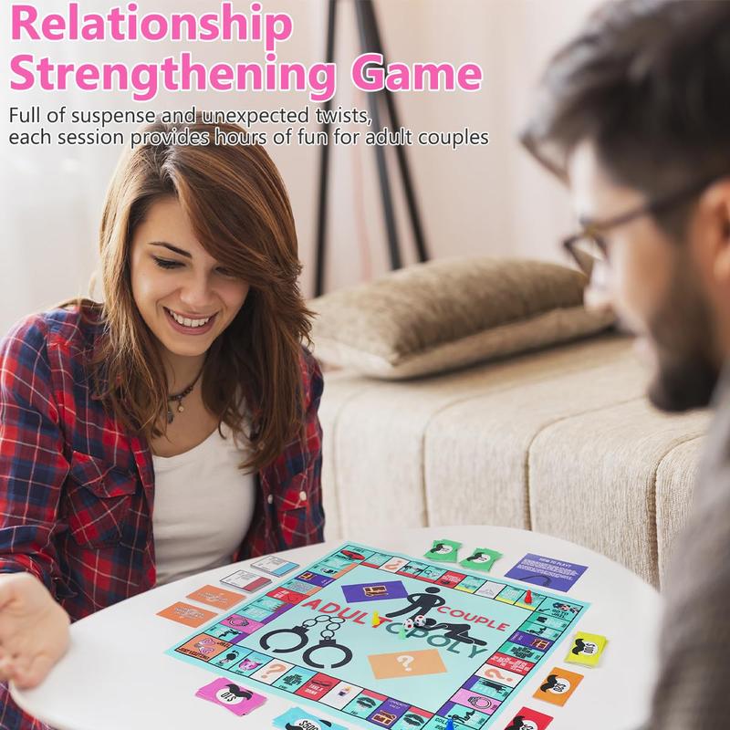 Couple board Card Game - Board Game Props for Date Night - 2 Pieces ,Chrismas Gift