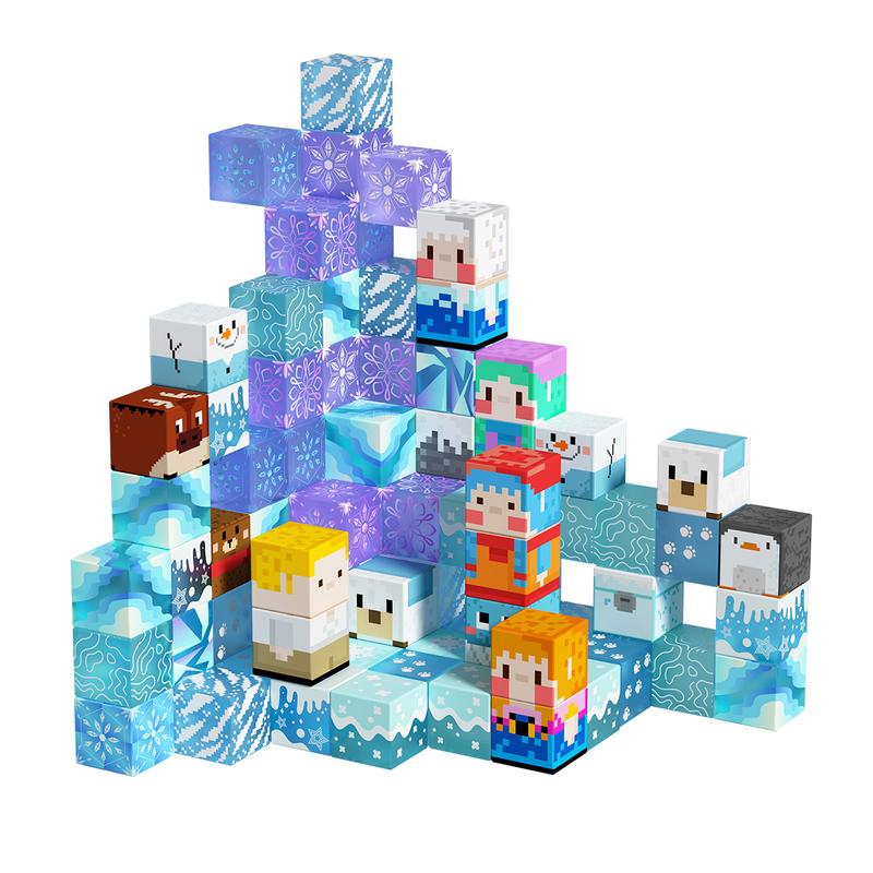 Game-based Frozen Magnetic Building Toys in Gift Package 48 100 PCS