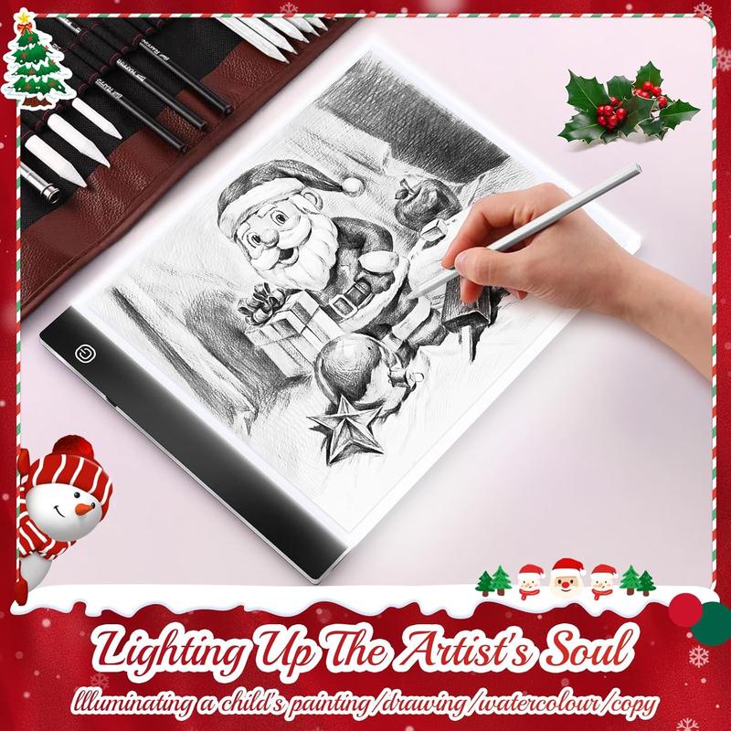 Light Board for  Art Kits for Adults: Light Pad for Dimond Art Paintings Accessories, Light Table for Sketching, Weeding Vinyl, Drawing, Art Supplies Christmas Gifts Decoration