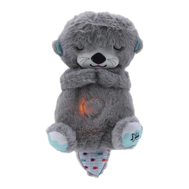 Calming Sleep - Anxiety Relief Otter Soft Stuff Koala Toy - Music Light & Breathing Stuffed Toy For Better Sleep