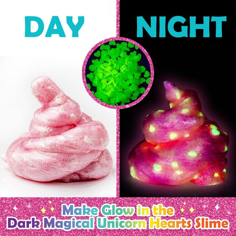 Original Stationery Unicorn Slime Kit, Slime Kit for Girls 10-12 to Make Amazing Unicorn Slime for Girls and Glow in The Dark Unicorn Slime for Kids