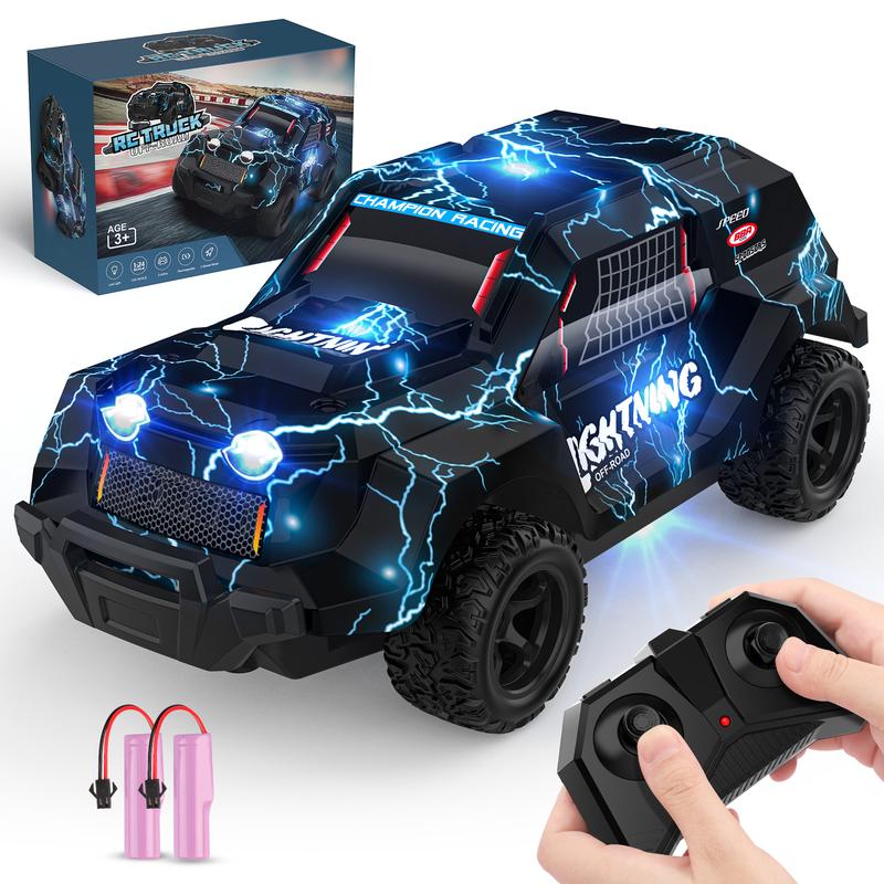 Remote Control Car for Boys 4-7, Off Road Mini RC Car for Kids, Cool Light Up 1 24 Scale Hobby RC Cars Truck Race Car Toy Christmas Birthday Gifts for 3 4 5 6 7 8 Years Old multicoloured occupations dinosaur truck