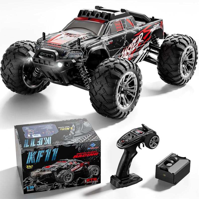 HHD 1 16 Off-Road RC Car All Terrain for Adults,Max 50kph Electric RTR Brushless RC Truck, High Speed RC Car 4WD Remote Control Car,2.4GHz High Performance Electric Vehicle Toys Gifts for Kids