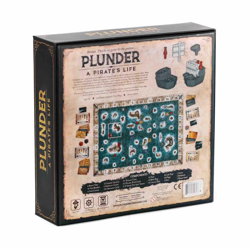 Plunder: A Pirate's Life Strategy Board Game for Families, Kids, and Adults - 2-6 Players Ages 10 and Up