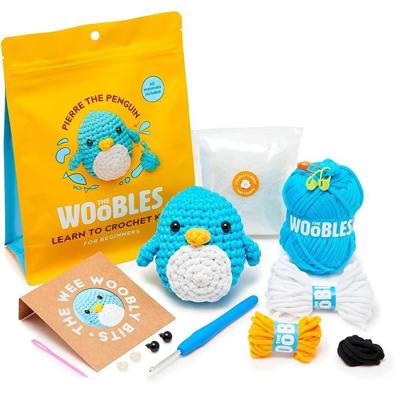 Multifunction Crochet Stuffed Animal Kit With Crochet Hooks Handmade DIY Crochet Kit Non-Finished Product Beginner Yarn Set Kit