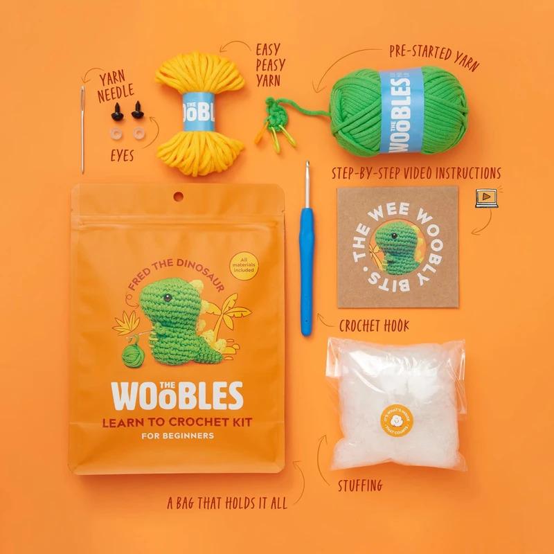 Multifunction Crochet Stuffed Animal Kit With Crochet Hooks Handmade DIY Crochet Kit Non-Finished Product Beginner Yarn Set Kit