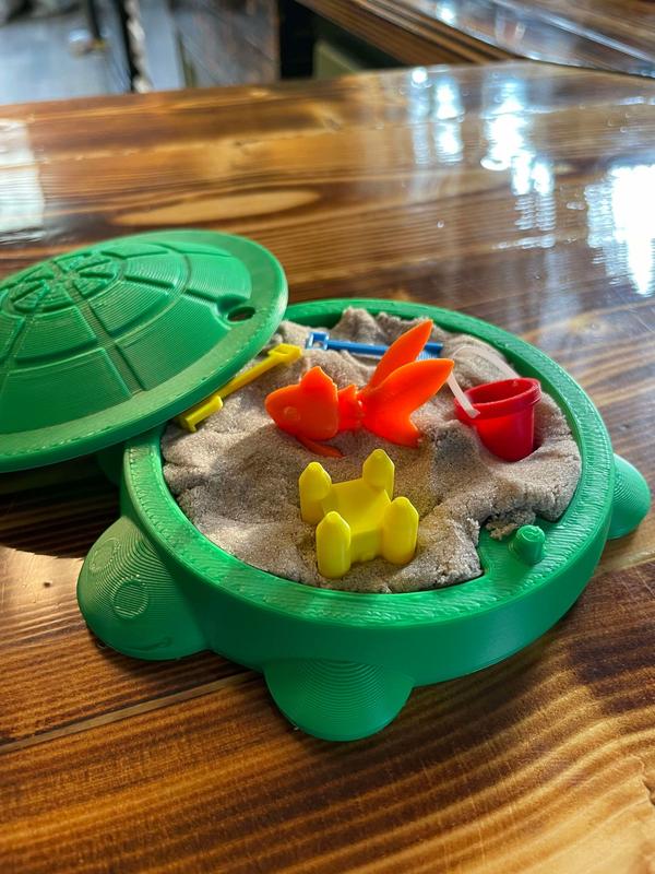 Miniature turtle sandbox fidget  stress relief toy set