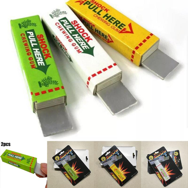 Electric shock chewing gum prank toy close-up magic props street joke funny