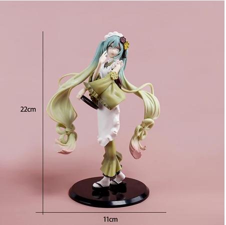 New Hatsune Miku Matcha Parfait Heterochromatic Figure Toy Japanese Anime Character