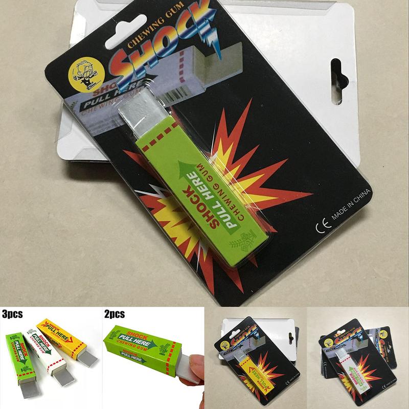 Electric shock chewing gum prank toy close-up magic props street joke funny