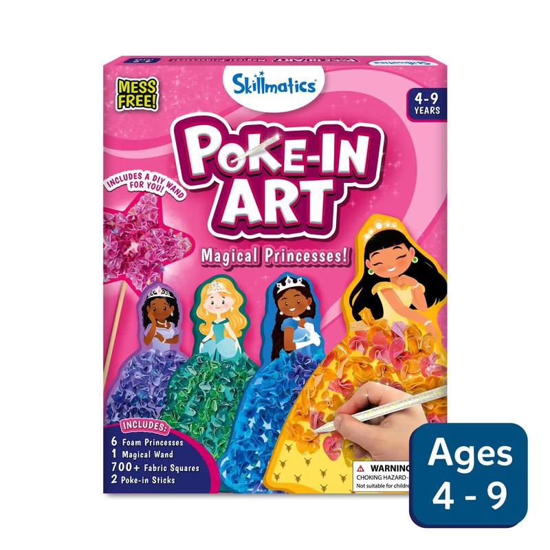 Skillmatics Poke-in Art - Art & Craft Activity, Mess-Free Art for Kids, DIY Kit, Gifts for Girls & Boys Ages 4 to 9