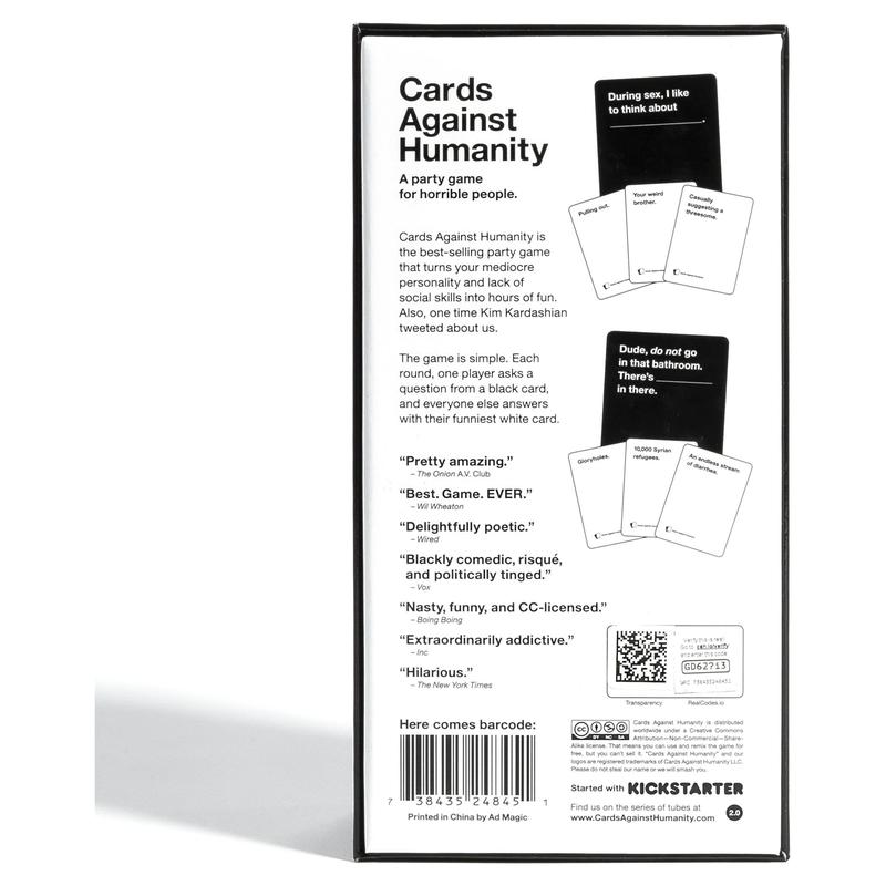 Cards Against Humanity - The Ultimate Party Card Game for Adults, Fun & Hilarious Game Night Entertainment, Perfect for Parties and Events