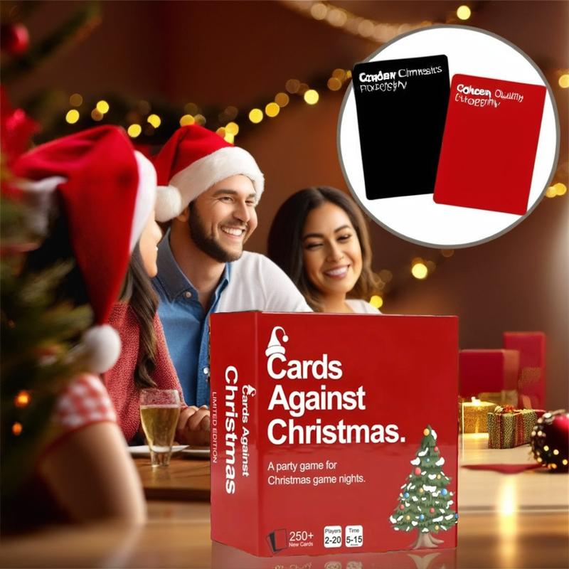 Cards Against Christmas - Game for Christmas Nights, Conversation Card Games for Adults Parties, A Party Cards Game for Christmas Game Night, a Fun Family Christmas Game (1Pc)