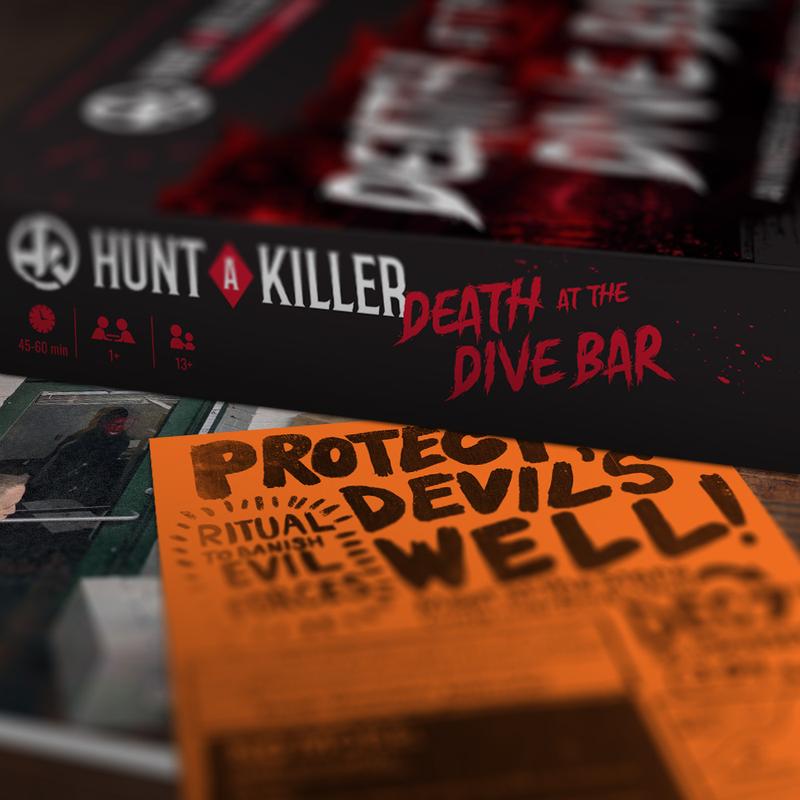 Hunt A Killer: Death at the Dive Bar - Immersive Murder Mystery Game! ️‍️ Perfect for Date Night or Game Night with Friends, Ages 14+