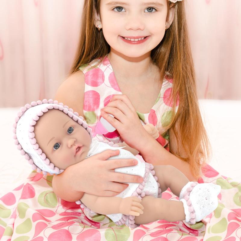 10 Inch Baby Doll with Doll Clothes and Accessories Set, Gift Set with 10