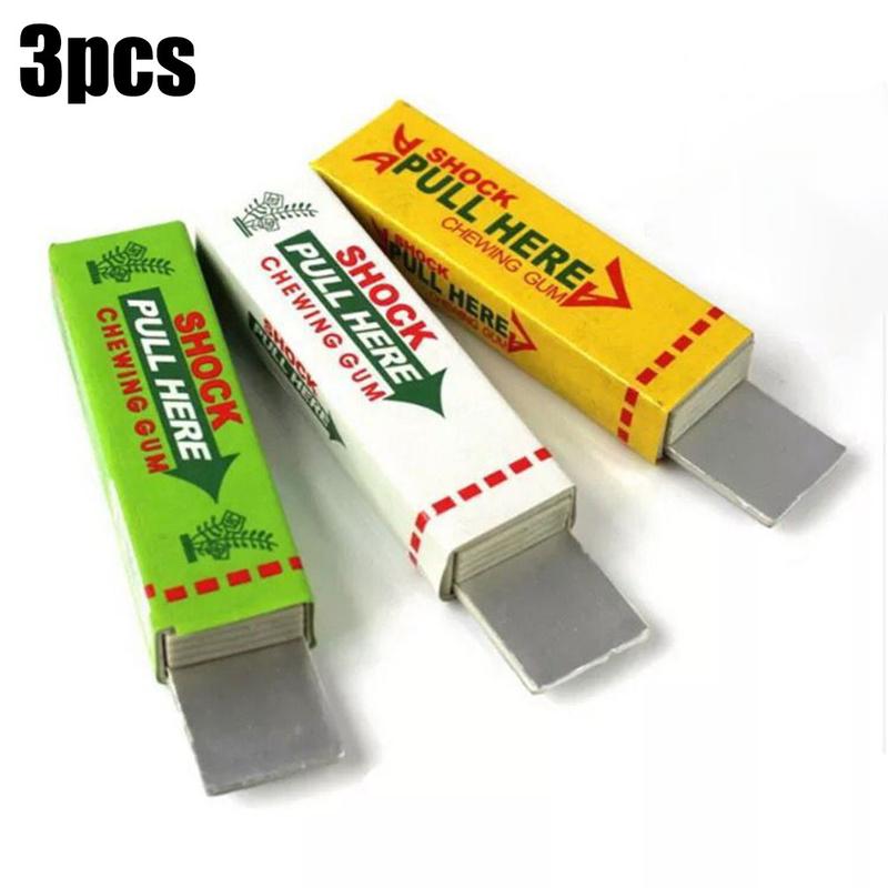 Electric shock chewing gum prank toy close-up magic props street joke funny