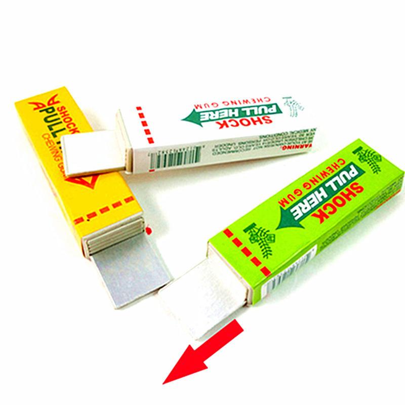 Electric shock chewing gum prank toy close-up magic props street joke funny