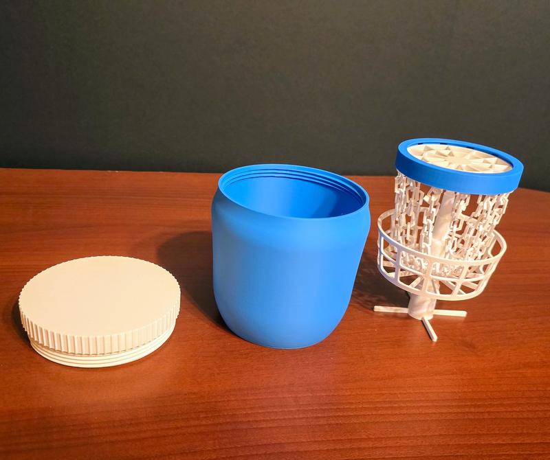 Tabletop|Desktop Disc Golf with Carrying Container