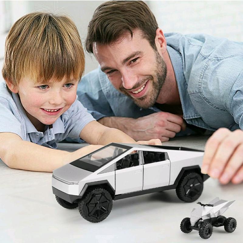 Tesla Cybertruck 1:32 Scale Toy Car with Lights and Music: Ideal Gift for Kids Who Dream Big and Love Adventure on Their Playgrounds!