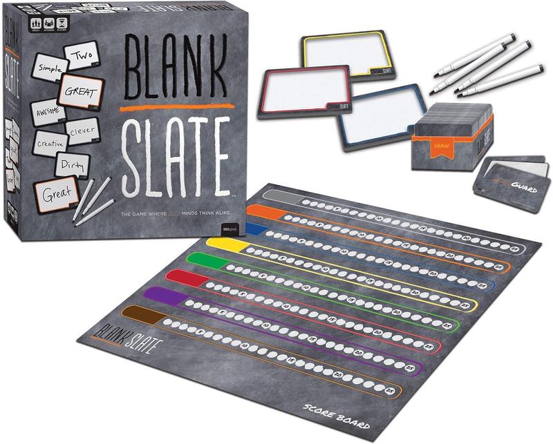 BLANK SLATE - The Game Where Great Minds Think Alike | Fun Family Friendly Word Association Party Game, 3 to 8 players, Black-88