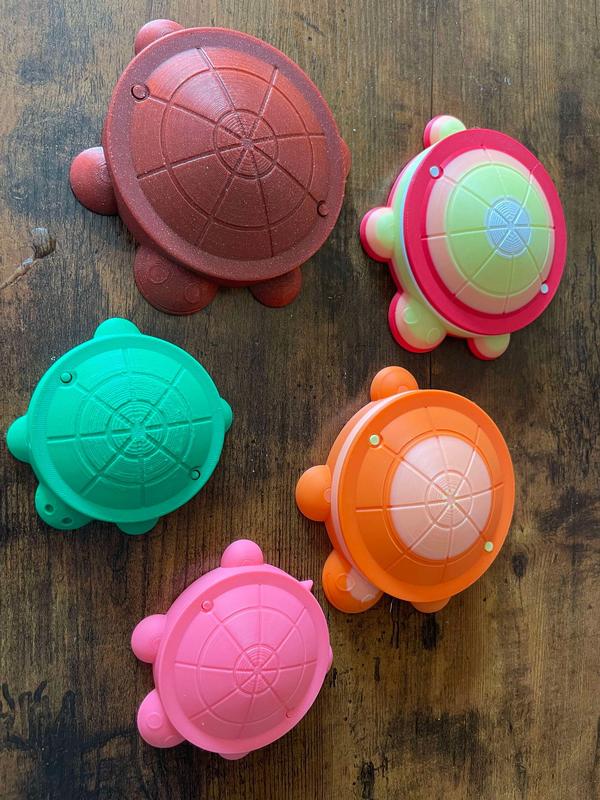 Miniature turtle sandbox fidget  stress relief toy set