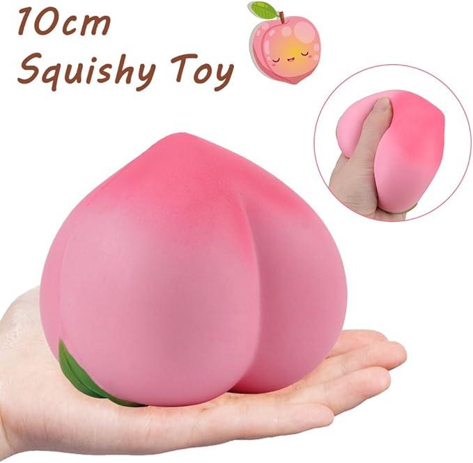 Pinch music toys creative decompression simulation peach venting artifact large peach pinch music Q soft slow rebound decompression stress toys