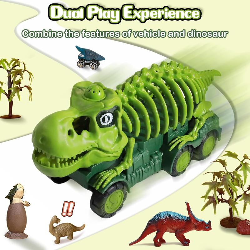 Dinosaur Truck Toy Set -8 Dinosaur Figures and Activity Mat,Monster Truck Toys most Popular Easter and Other Various Holiday Gifts